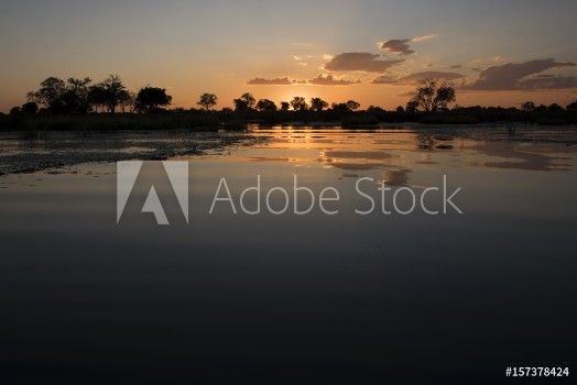 Picture of Okavango Delta sunset Botswana